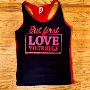 Zumba Fitness Red and Black Tank Top